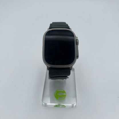 Unlocked Apple Watch Ultra 2 49MM Natural Titanium Green Alpine Loop MX5L3VC/A